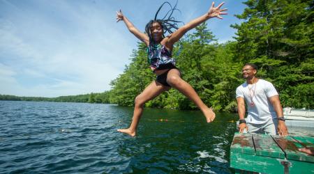 Summer fun at Camp Hale’s campus on Squam Lake, south of New Hampshire’s White Mountains, where American Tower and its nonprofit partner United South End Settlements (USES) launched the first U.S.-based Digital Community.  American Tower and United South End Settlements Launch First U.S. Digital Community American Tower and United South End Settlements Launch First US